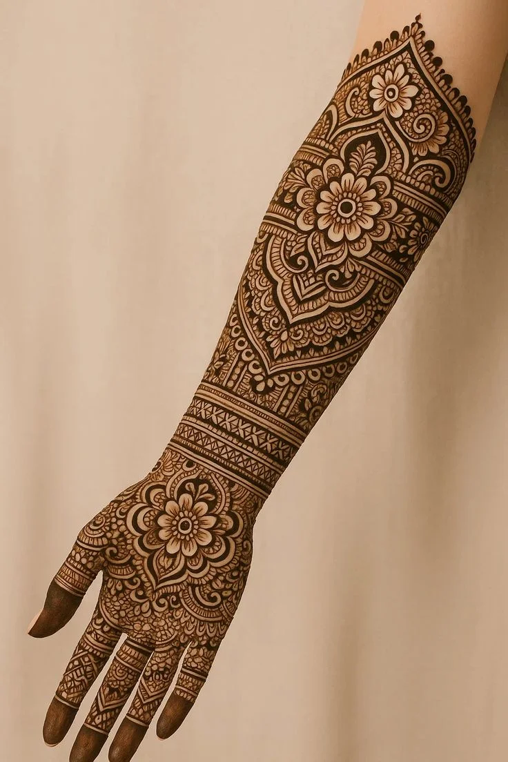 arabic mehndi design — full, kids · MyMehndiDesigns.com