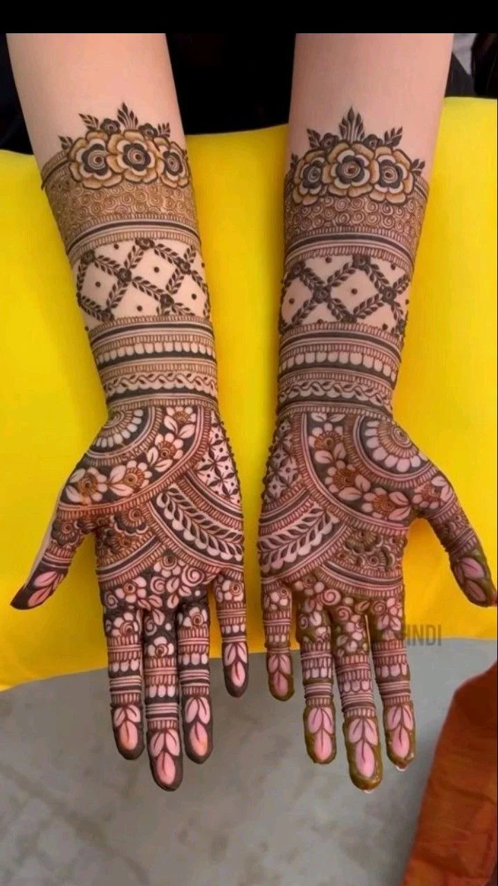 arabic mehndi design — simple, royal · MyMehndiDesigns.com